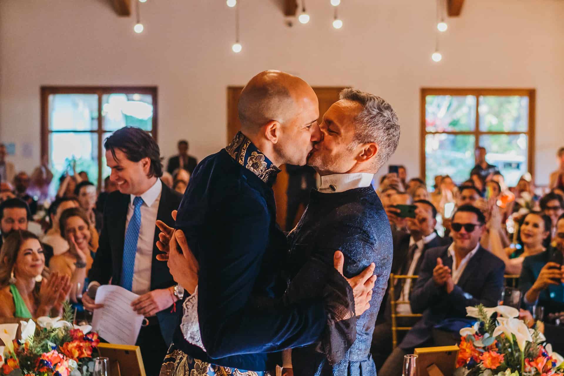 same sex Couple having a destination wedding in Costa Rica