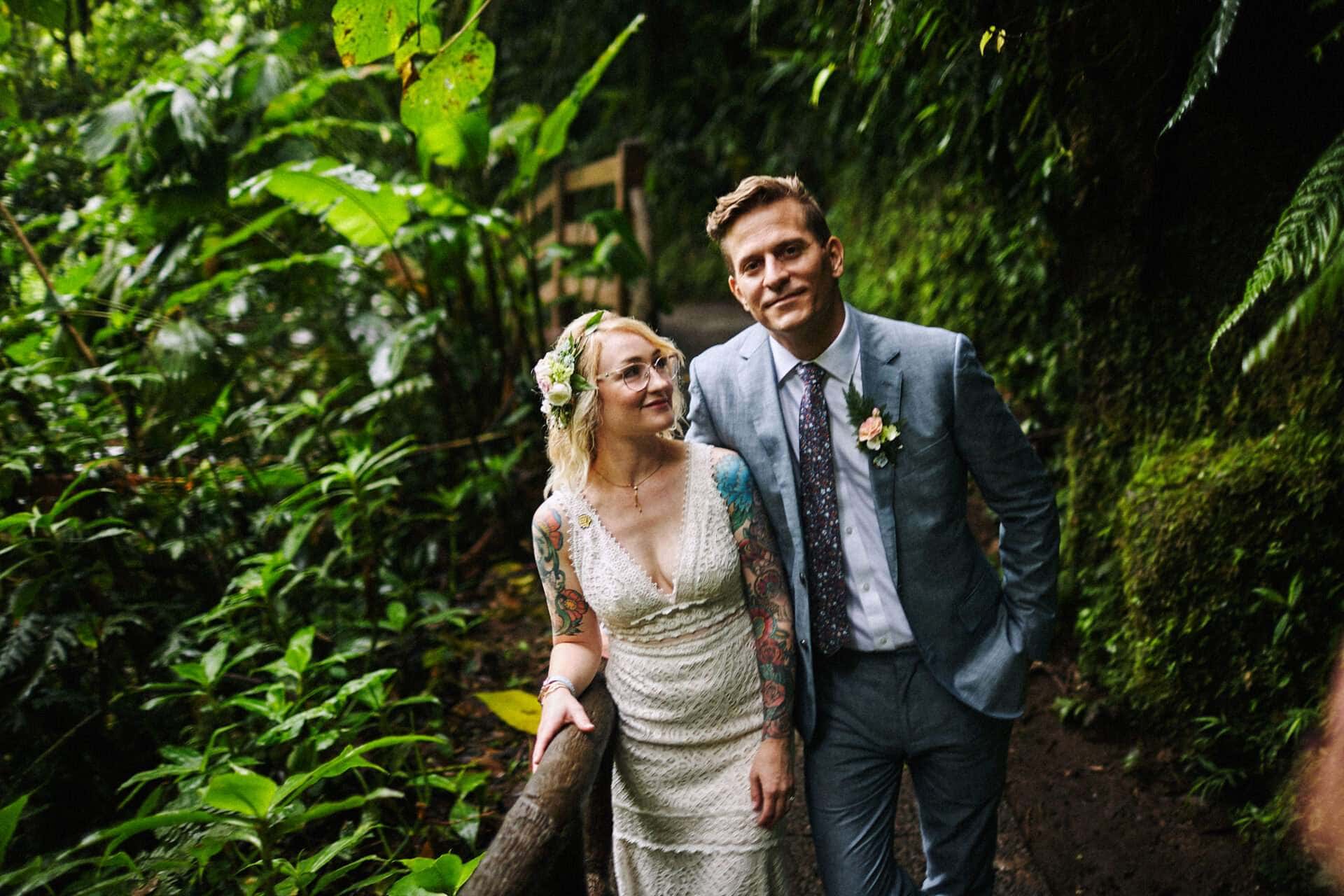 costa rica wedding styles rain forest wedding