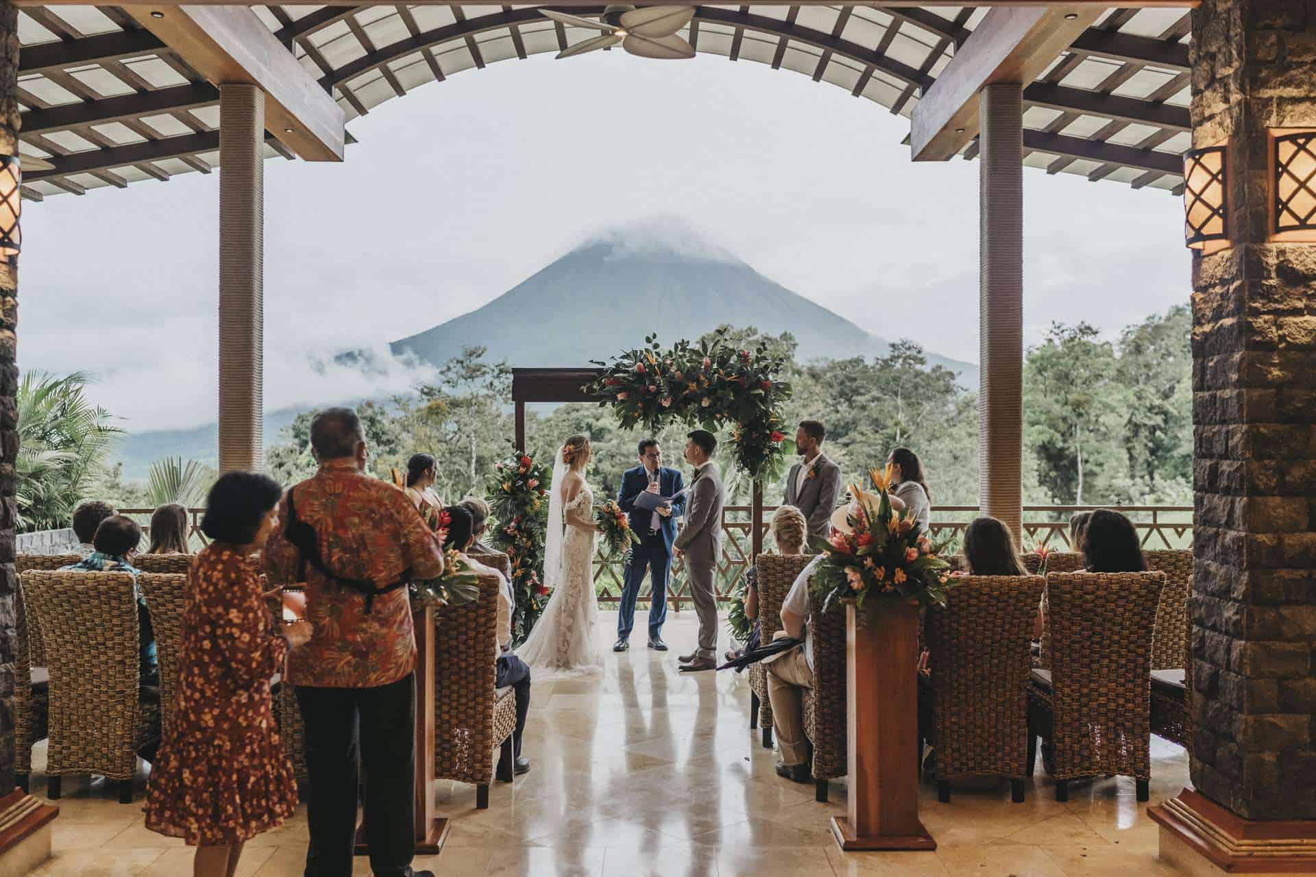 costa rica wedding style tropical garden wedding