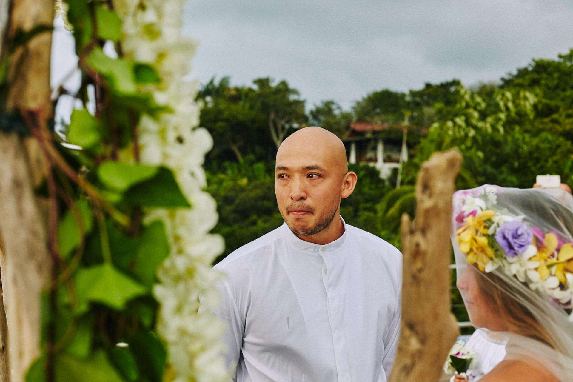 Costa Rica destination wedding An intimate ceremony beneath the rainforest canopy near Manuel Antonio