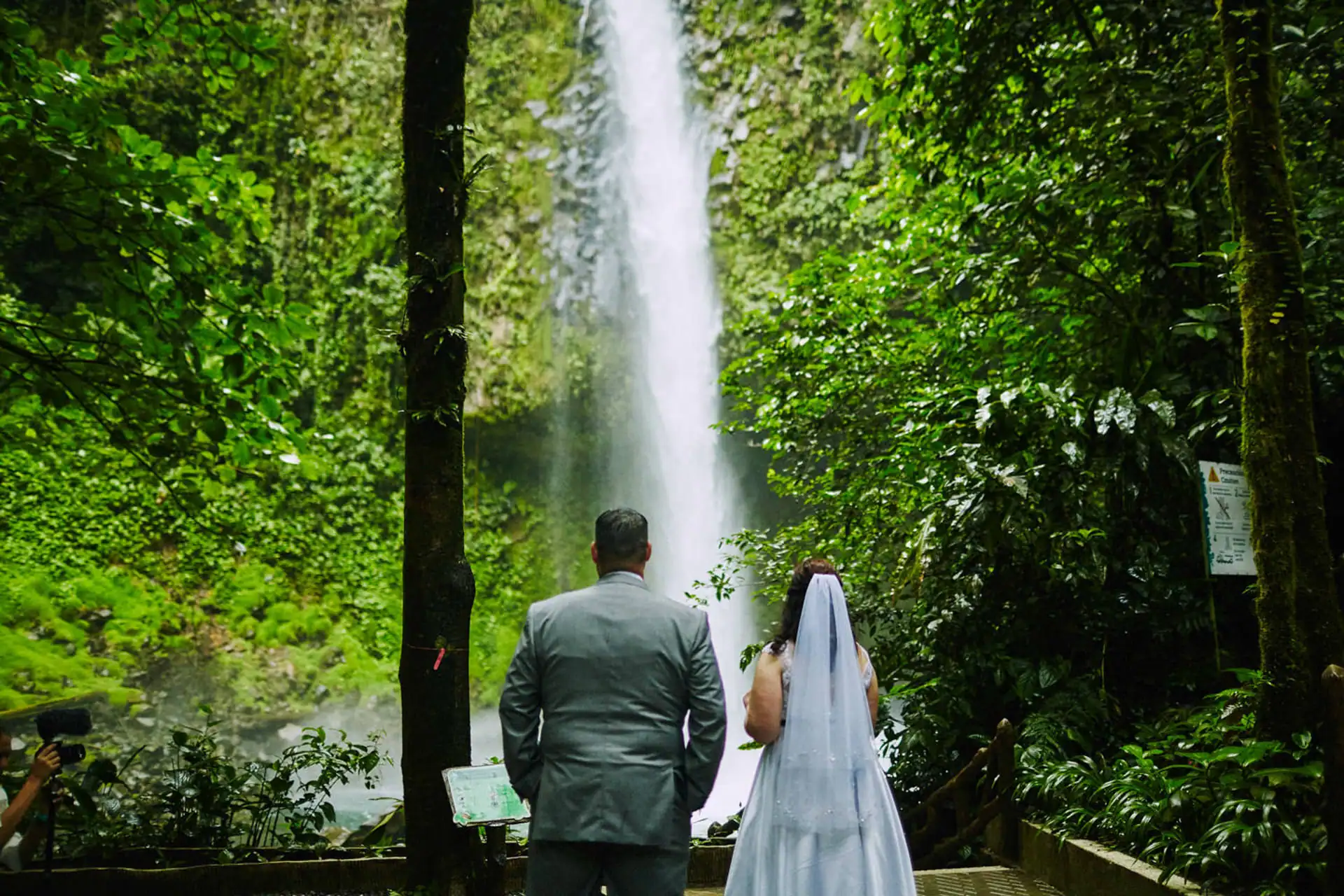 weddings costa rica rain forest waterfall ceremony