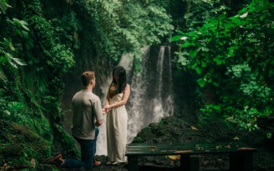 Surprise Proposal at Danta Waterfall | Arenal Observatory Lodge Proposal Photographer