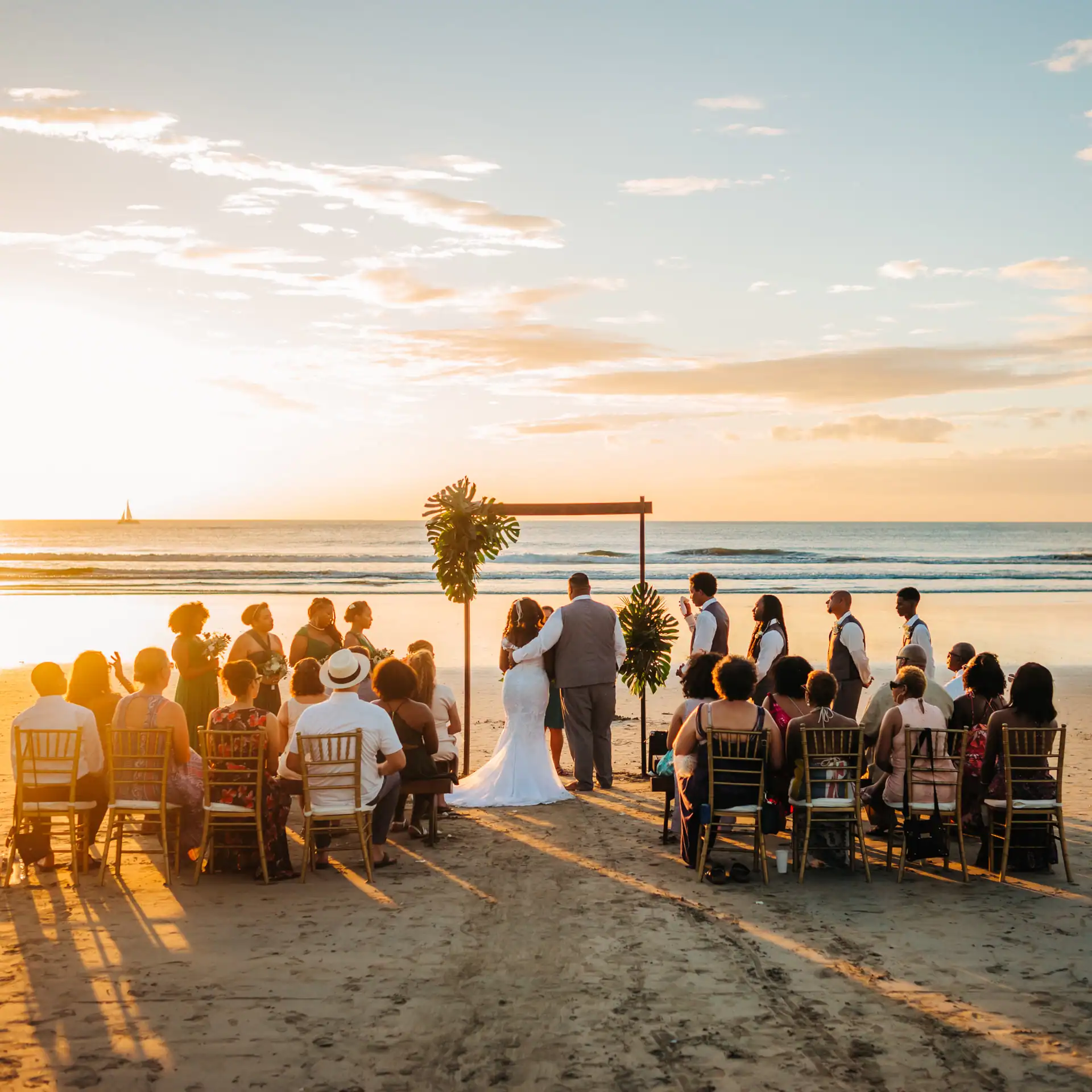 costa rica wedding venues Costa Rica wedding photographer capturing a destination wedding at sunset