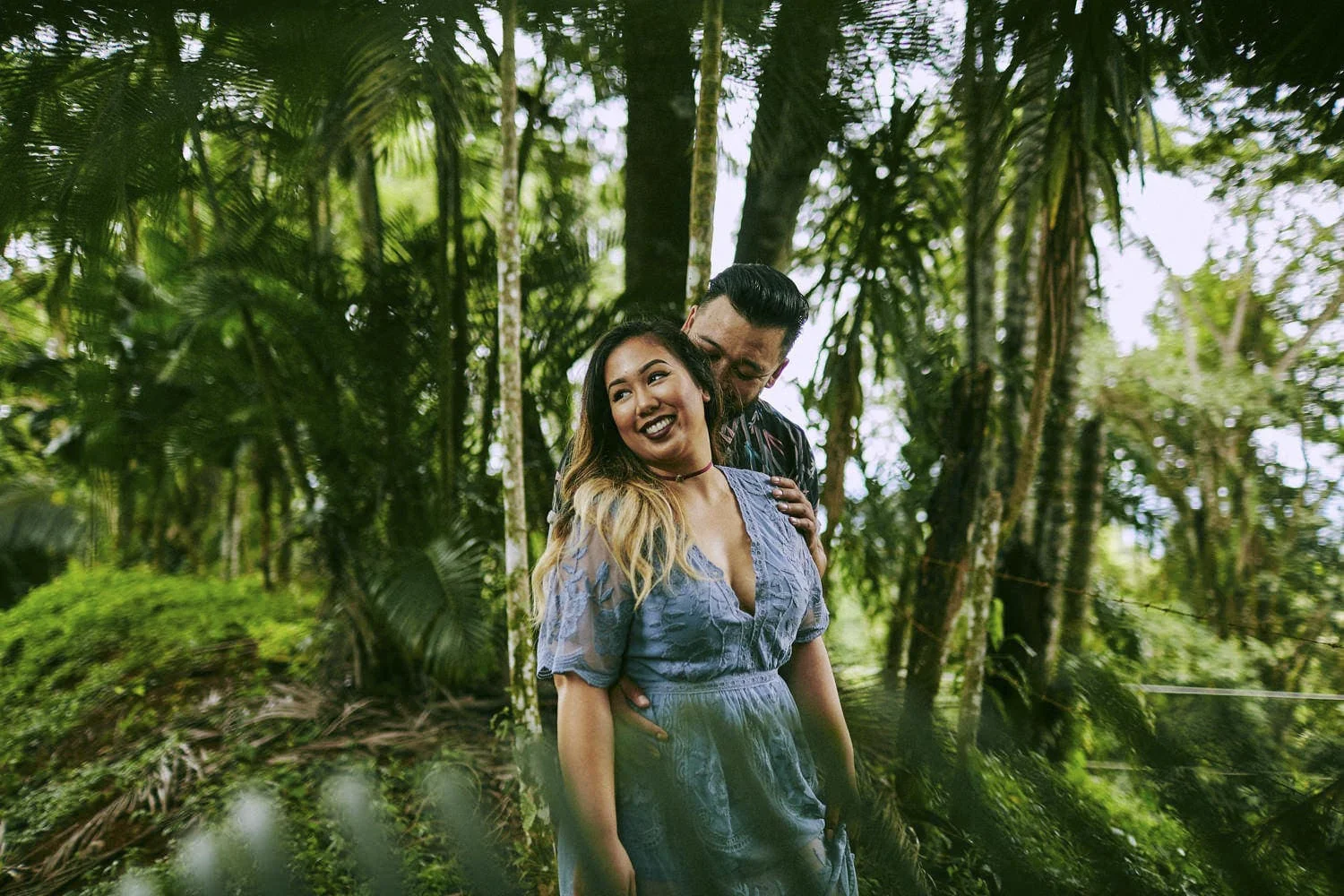 A moment from the jungle elopement of Kathleen and Gerald at Monteverde, Costa Rica